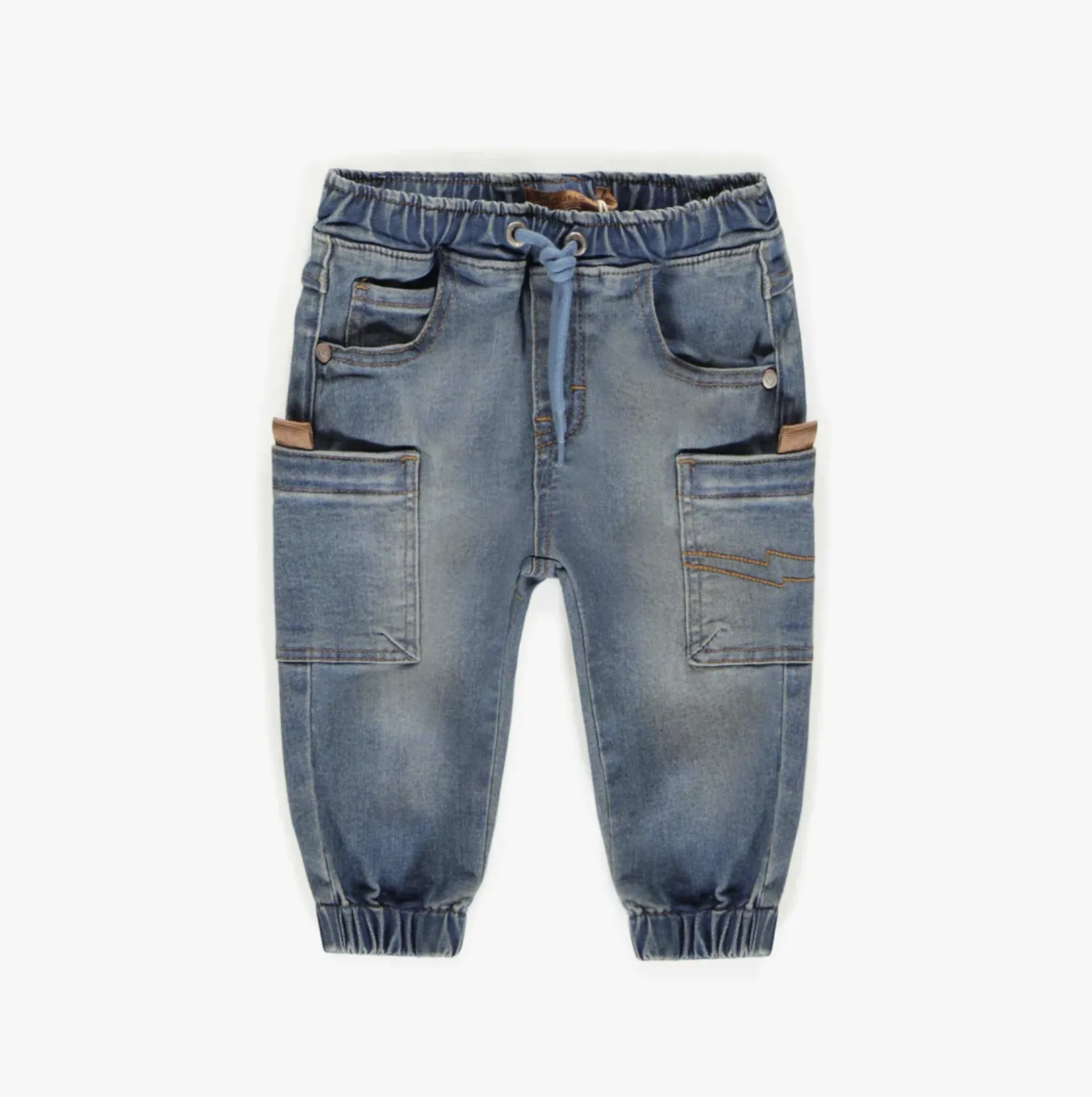 Souris Mini - Relax Fit Recycled Fiber Denim Pant - Blue