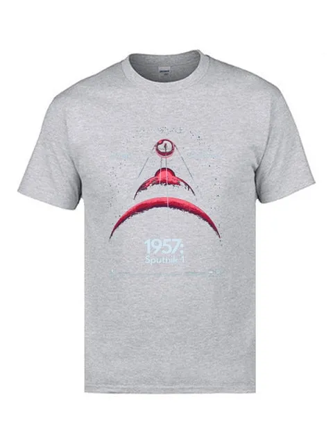 Soviet Sputnik Artificial Satellite Space   100% Cotton T Shirt