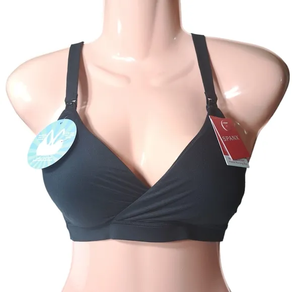 SPANX Bra-llelujah Mama‎ Nursing Bra Very Black Size Medium