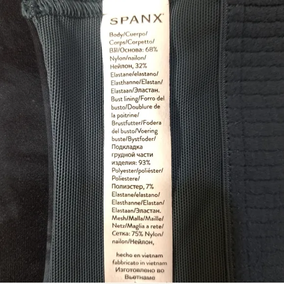 Spanx Women's Printed‎ Longline Impact Sports Bra Storm Tie Dye Size XS