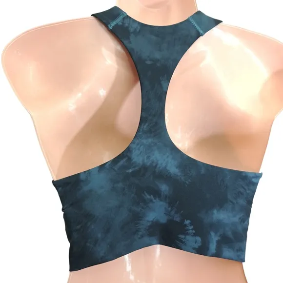 Spanx Women's Printed‎ Longline Impact Sports Bra Storm Tie Dye Size XS