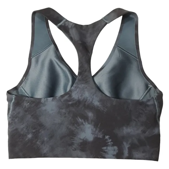 Spanx Women's Printed‎ Longline Impact Sports Bra Storm Tie Dye Size XS