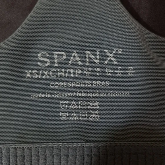 Spanx Women's Printed‎ Longline Impact Sports Bra Storm Tie Dye Size XS