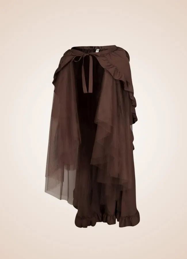 Steampunk Victorian Pleated Skirt