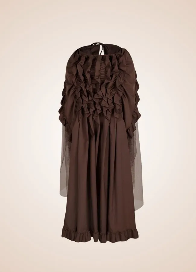 Steampunk Victorian Pleated Skirt