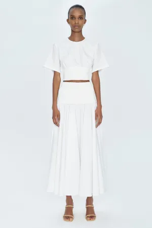 Stella Maxi Skirt with Knit Yoke