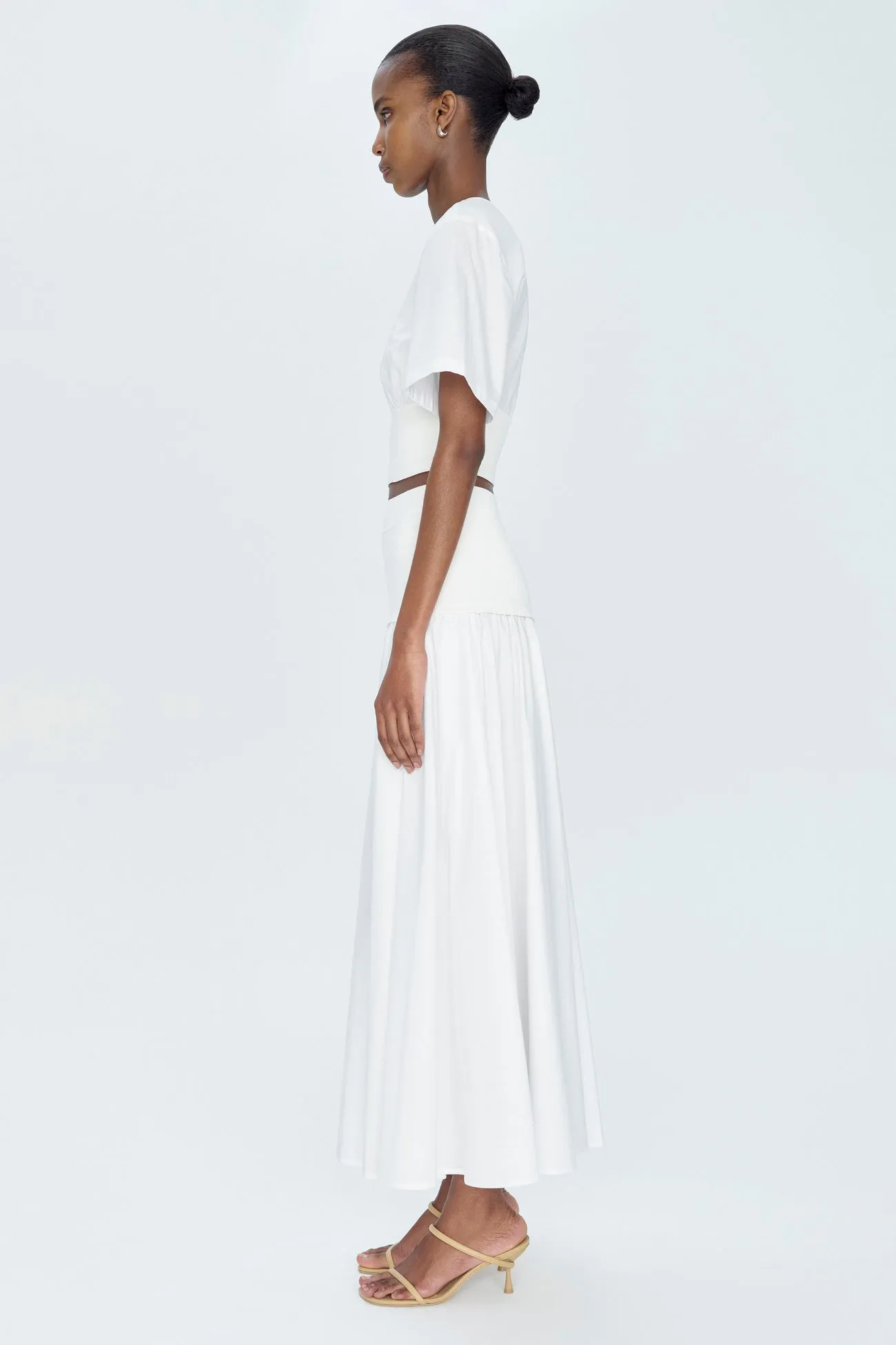 Stella Maxi Skirt with Knit Yoke
