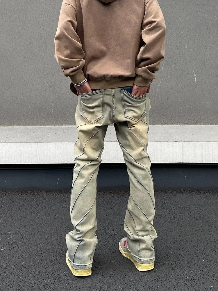 Stitching Slim Fit Jeans