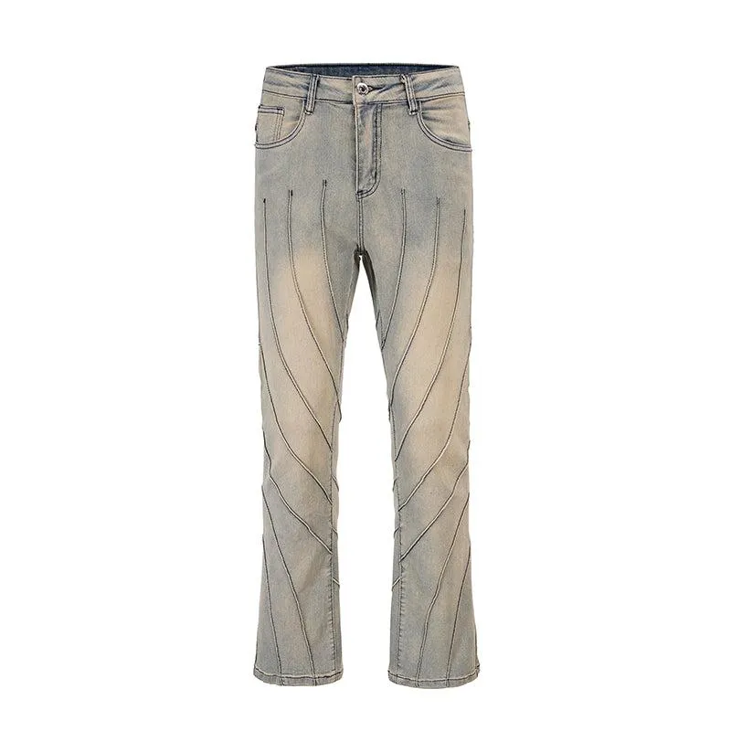 Stitching Slim Fit Jeans