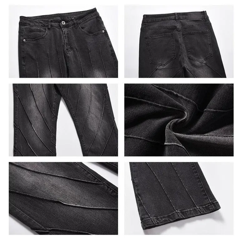 Stitching Slim Fit Jeans