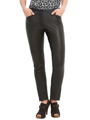Stunning Slim-Fit Leather Pants
