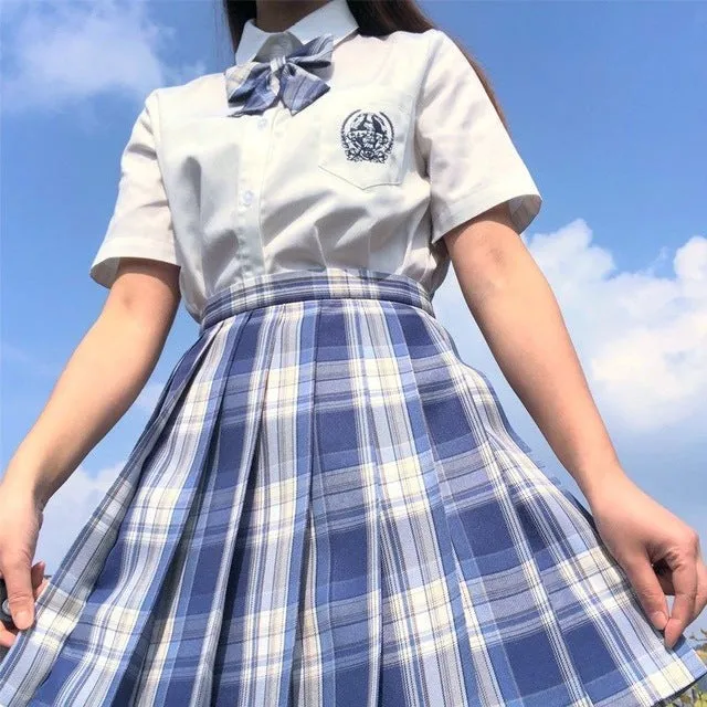 Summer High Waist Preppy Girls Dance Mini Skirt Cute A Line Sexy Japan skirts
