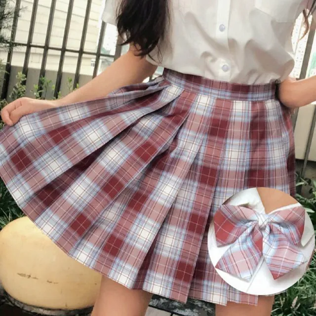 Summer High Waist Preppy Girls Dance Mini Skirt Cute A Line Sexy Japan skirts
