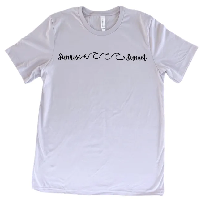 Sunrise Sunset Crewneck T-shirt-Comes in 4 Colors