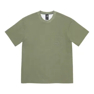 Supreme®/The North Face® Pigment Printed Pocket Tee- Olive