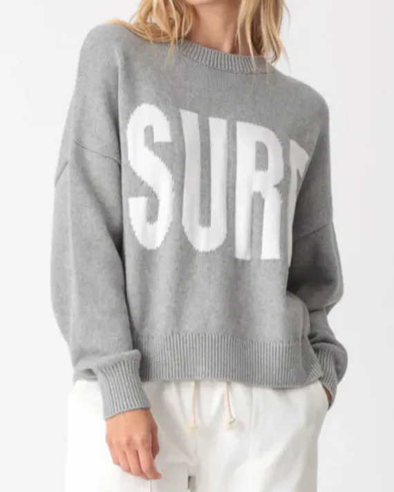 Surf Sweater in Heather Grey