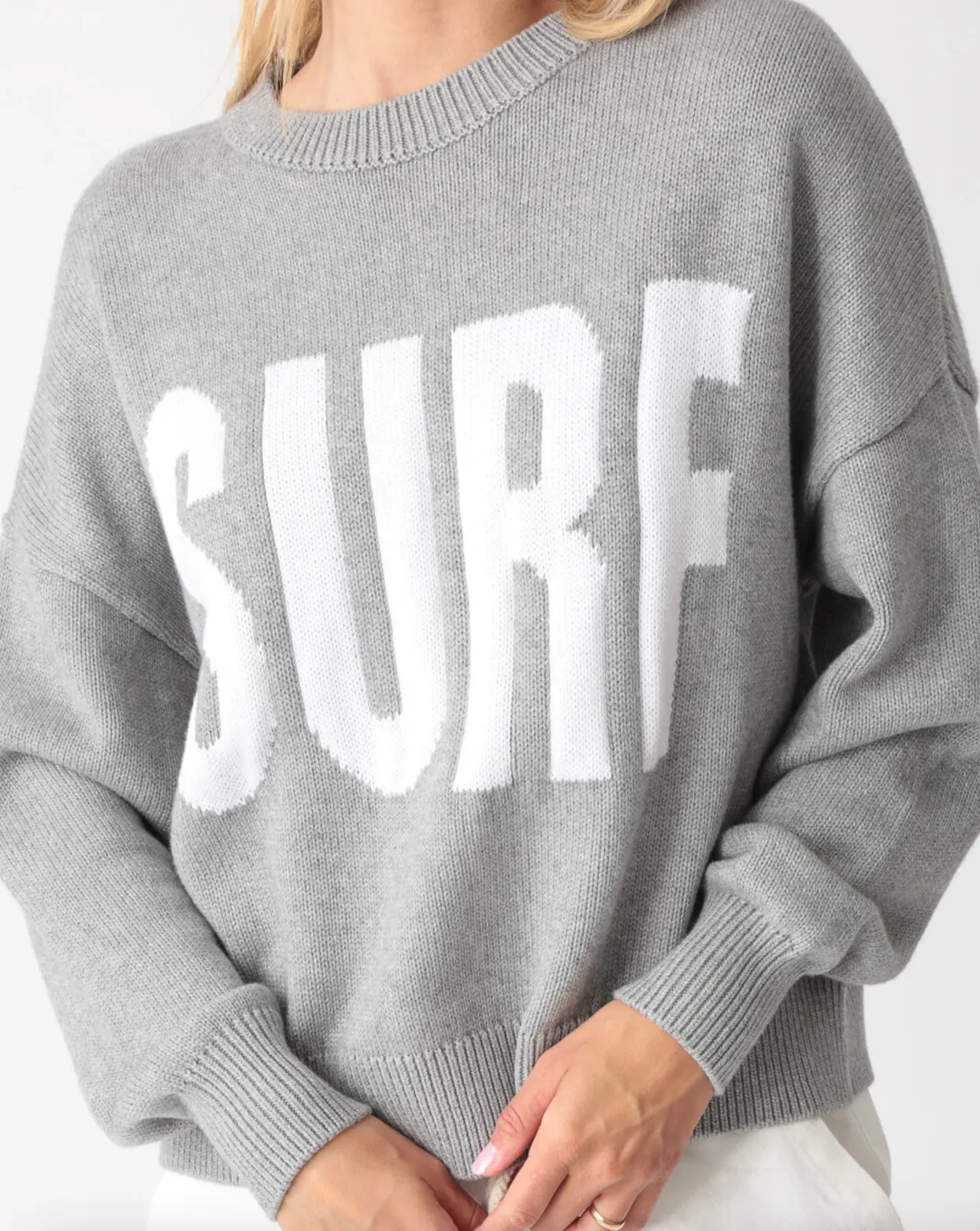 Surf Sweater in Heather Grey