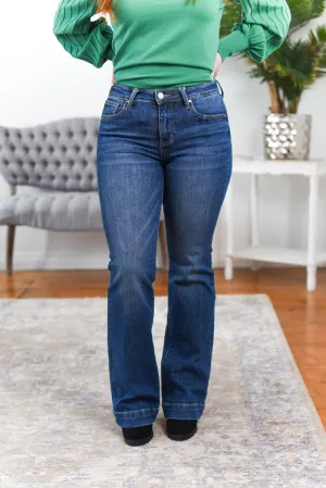 Susie Mid Rise Bootcut Risen Jeans