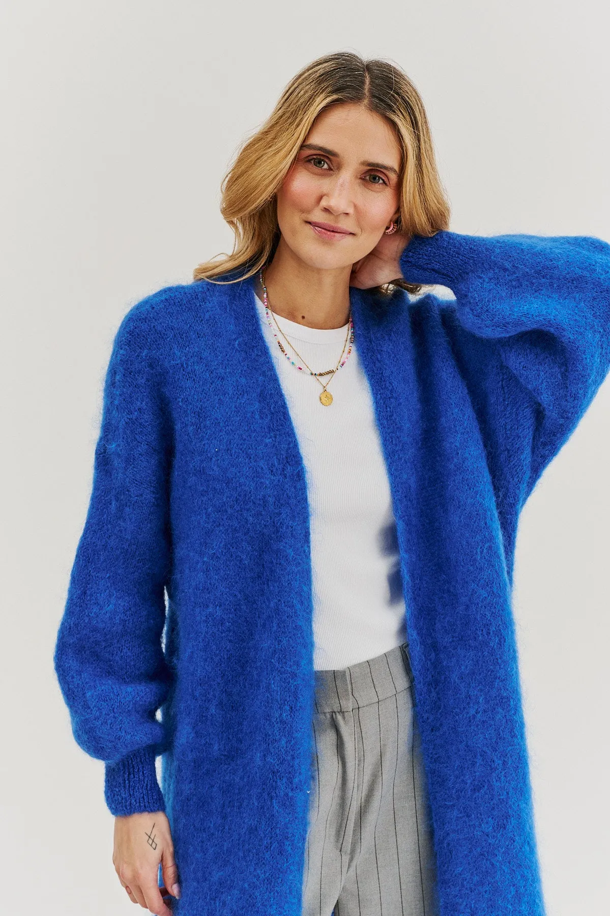 Sweet Mirage long mohair cardigan