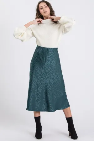 SWEET TALKER LEOPARD SKIRT GREEN