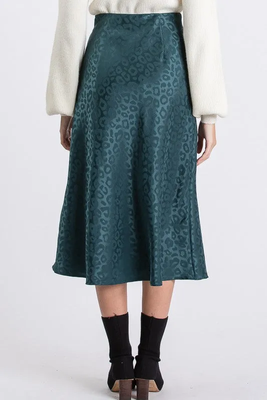 SWEET TALKER LEOPARD SKIRT GREEN