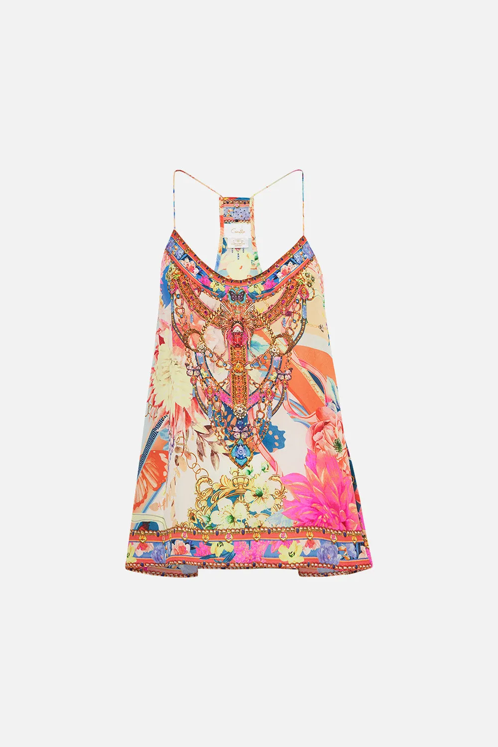 T Back Shoestring Top - Meet Me in the Garden