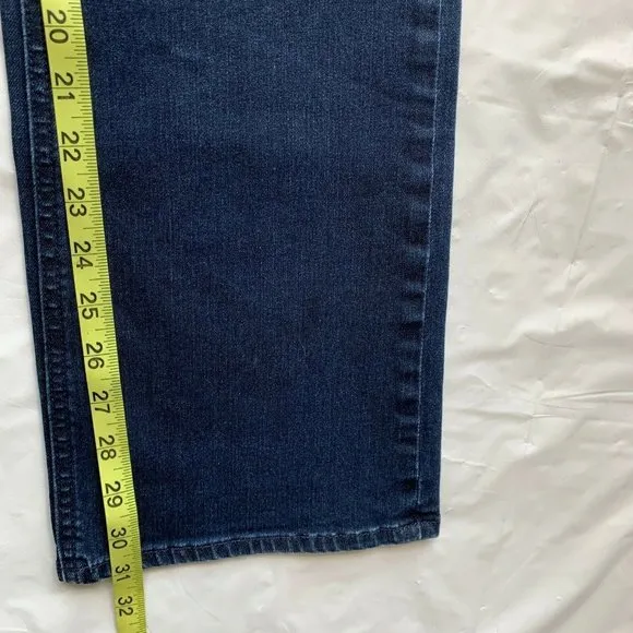 Talbots Flawless Five-Pocket Jeans Women 6 Bootcut Curvy Stretch Dark Blue Denim