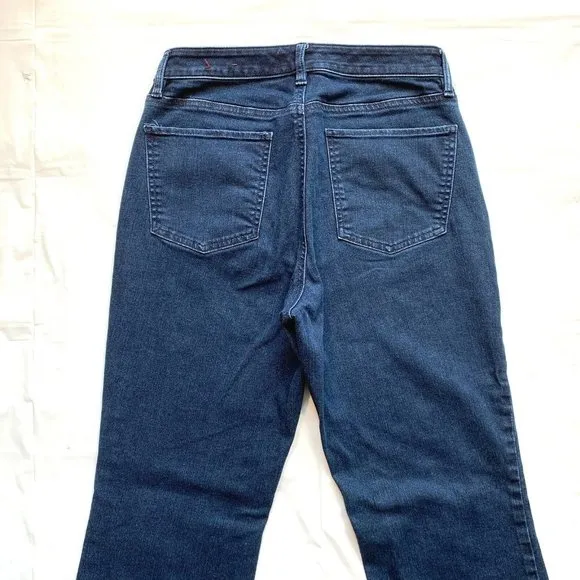 Talbots Flawless Five-Pocket Jeans Women 6 Bootcut Curvy Stretch Dark Blue Denim