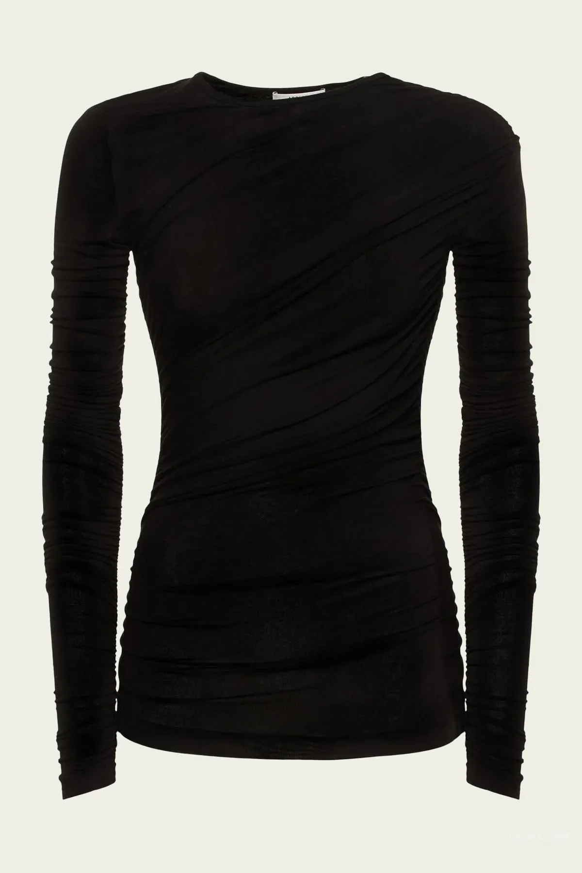 Tania Twist Tee in Black