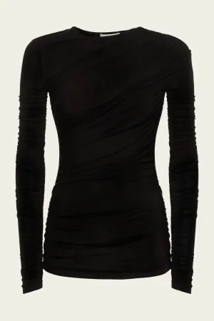 Tania Twist Tee in Black
