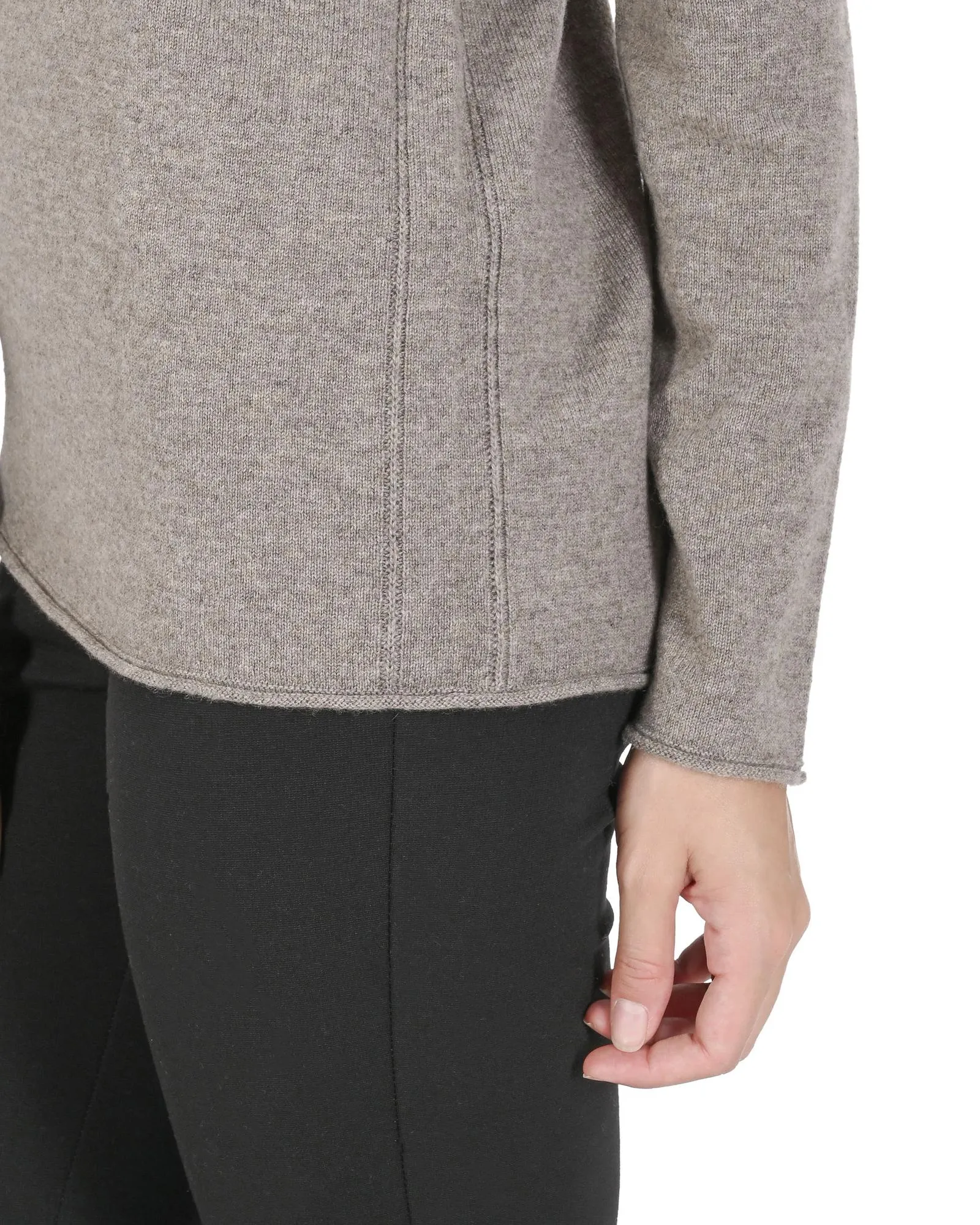 Taupe/Grey Cashmere Charm Crown Of Edinburgh Sweater