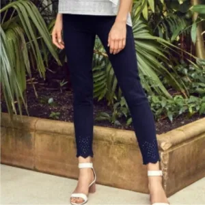 Ted Baker Massiee Embroidered Hem Skinny Jeans
