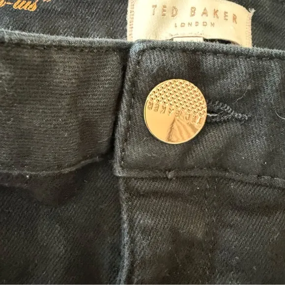 Ted Baker Massiee Embroidered Hem Skinny Jeans