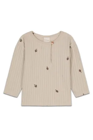 Tee-Shirt Manches Longues Orso Artichauts Ecru