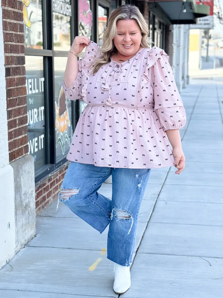 The Bella Top - Light Mauve