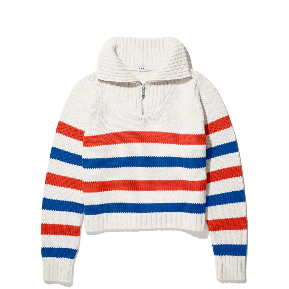 The Matey - Cream/True Blue/Poppy