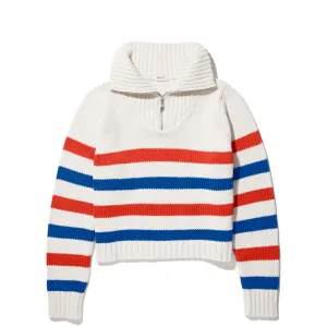 The Matey - Cream/True Blue/Poppy