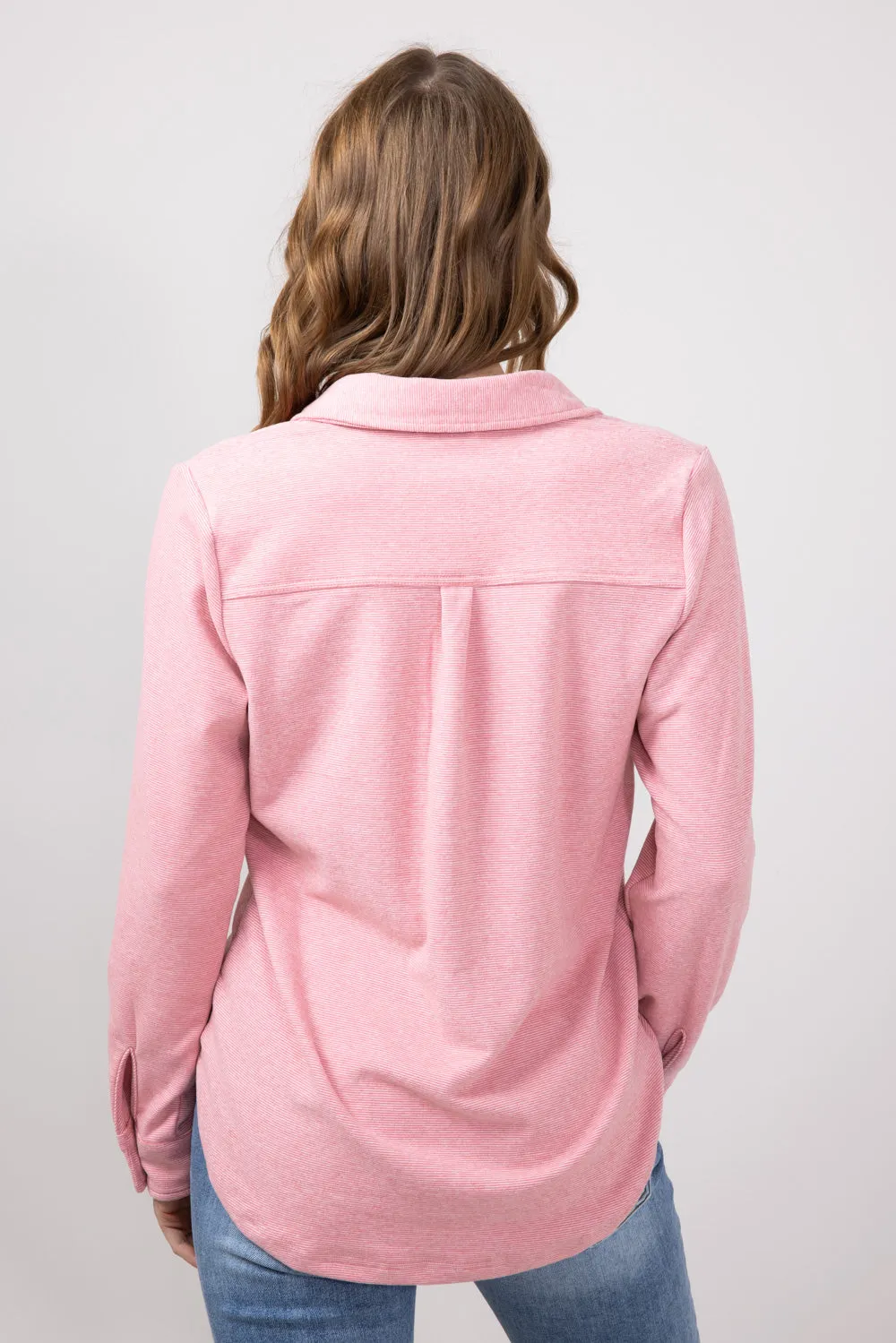Thread & Supply Lewis Soft Luxe Button Up Shirt for Women in Rose | T1084PVXTS-ROSE