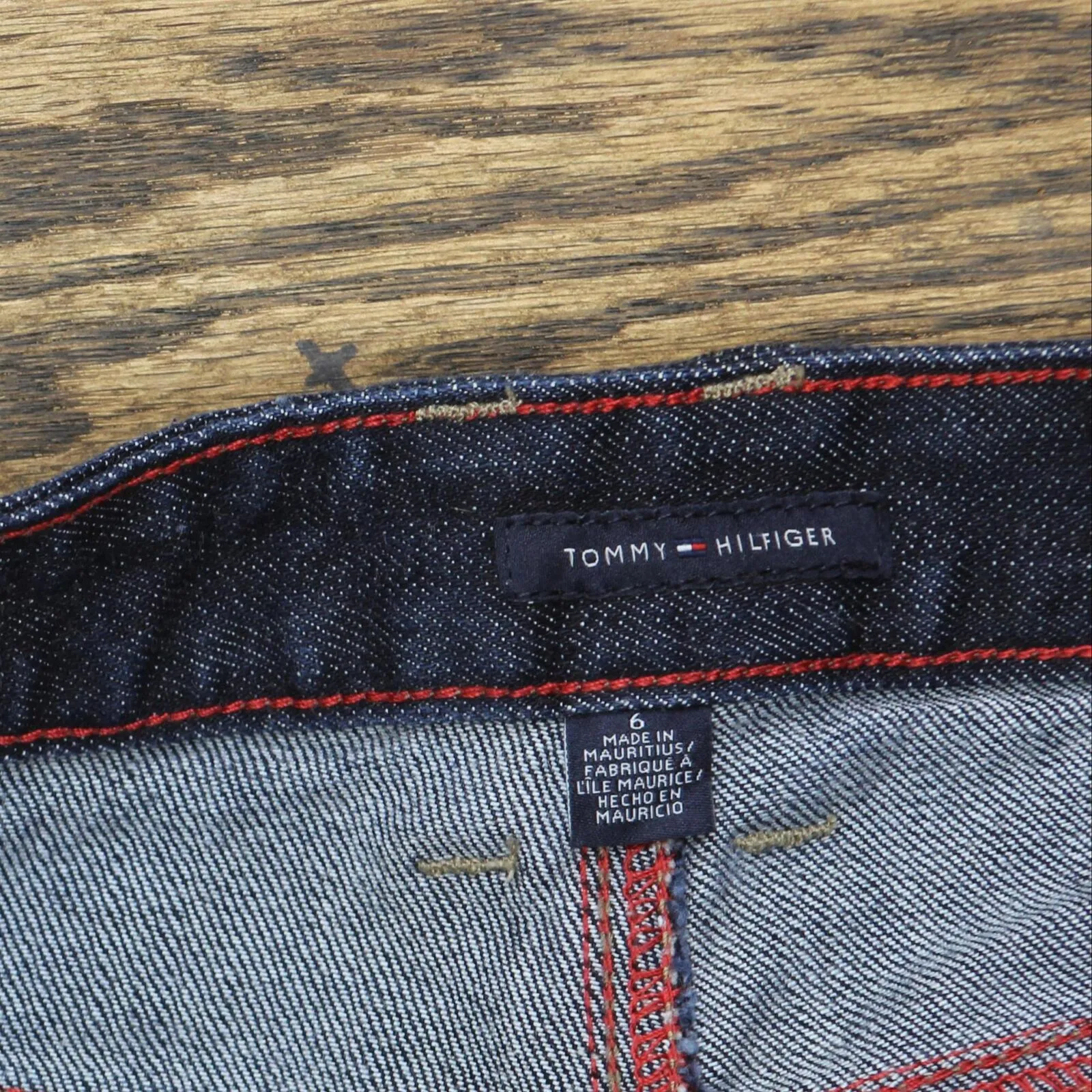 Tommy Hilfiger Womens Stretch Boot Cut Jeans 1667e3bb92f004 Dark Wash Blue 6