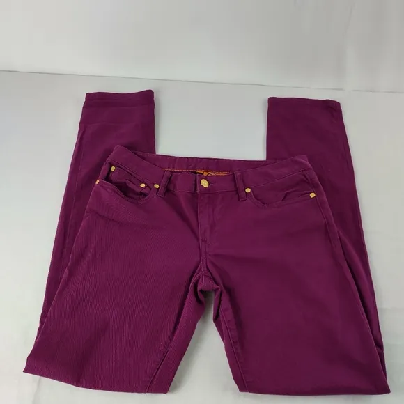 Tory Burch &quot;Ivy Super Skinny&quot; Fuchsia Purple‎ Jeans Women’s Size 29