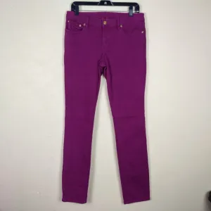 Tory Burch &quot;Ivy Super Skinny&quot; Fuchsia Purple‎ Jeans Women’s Size 29