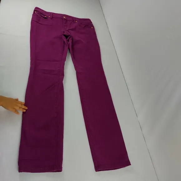 Tory Burch &quot;Ivy Super Skinny&quot; Fuchsia Purple‎ Jeans Women’s Size 29