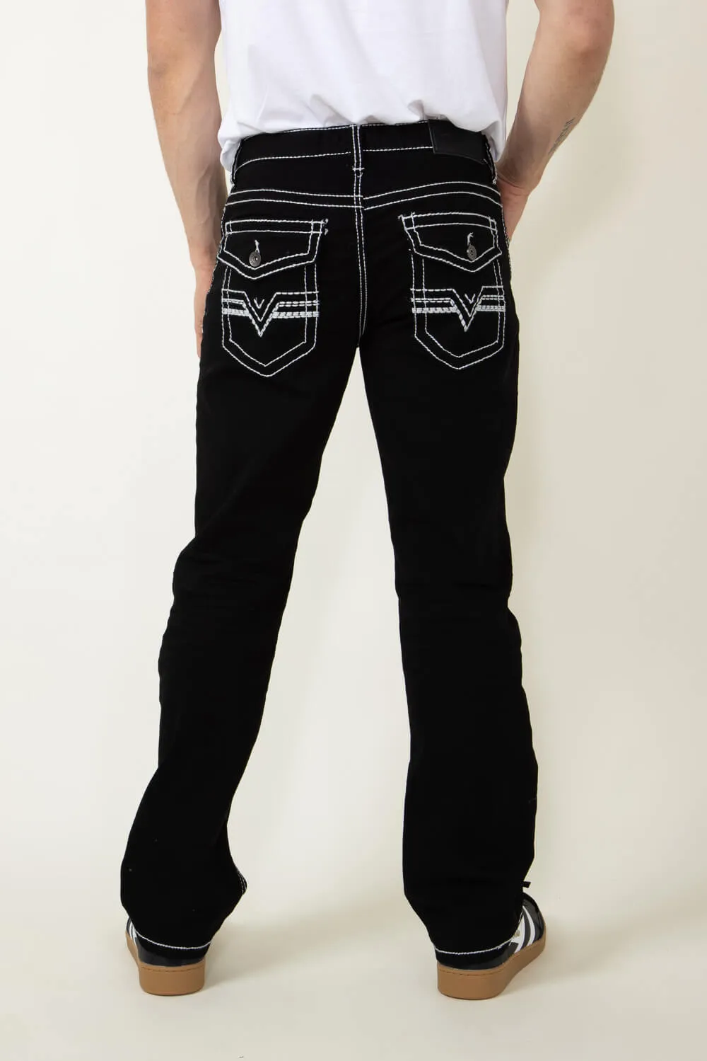 True Luck Blake Bootcut Jeans for Men in Black | TL16350002-BLACK
