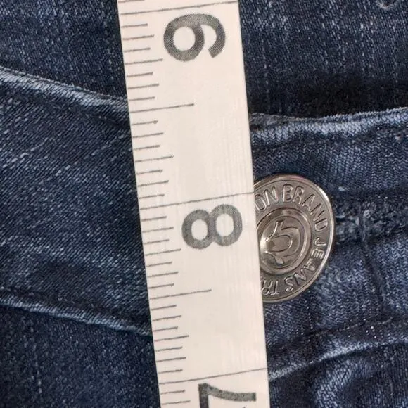 TRUE RELIGION Becky Mid Rise Bootcut Jean Size 32 Black Label T-Stitch Y2K Denim