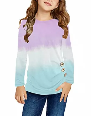 Ugmikdo Purple Long Sleeve Blouse - Size 6-7