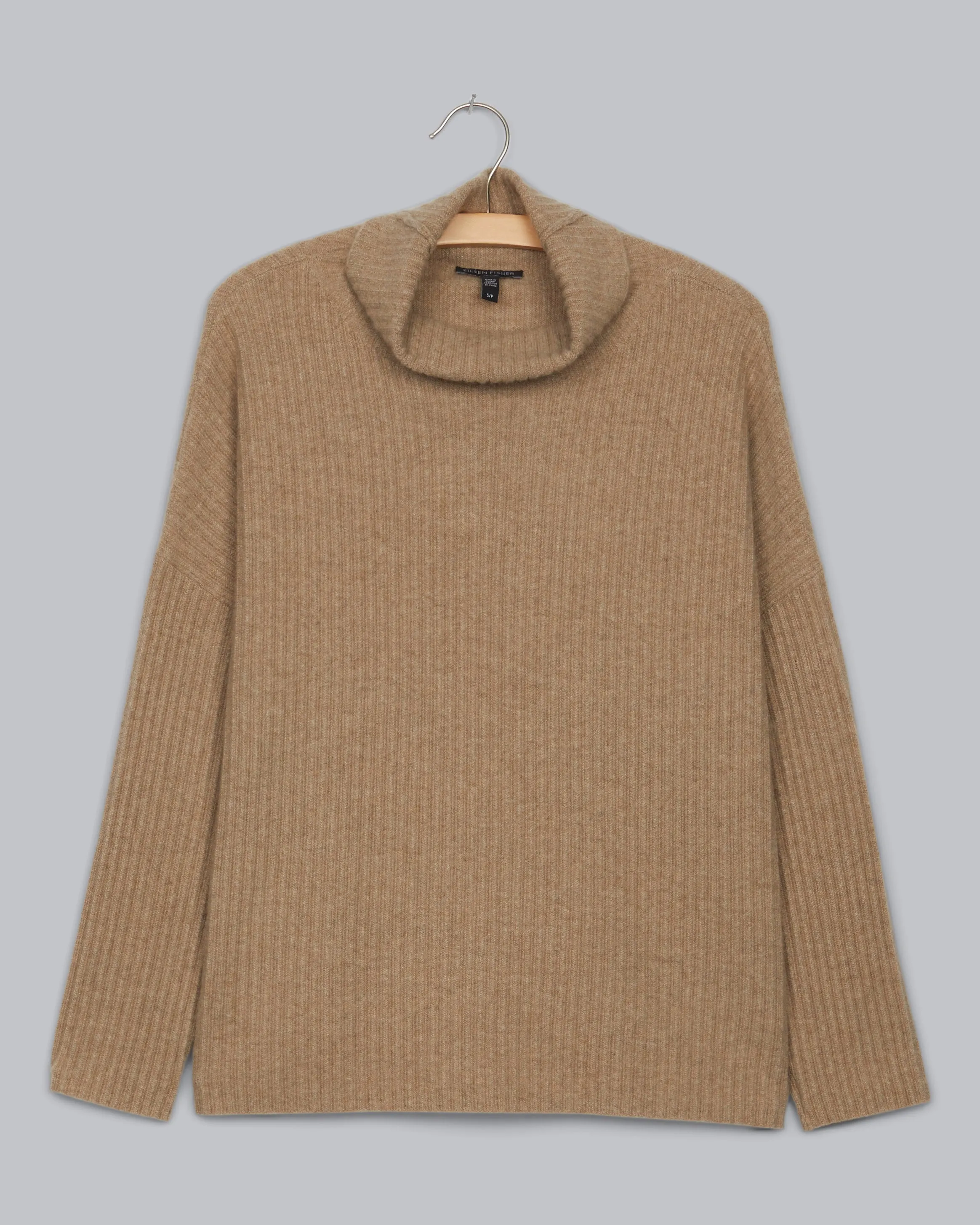 Undyed Cashmere Rib Pullover