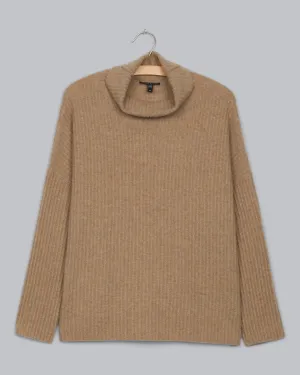 Undyed Cashmere Rib Pullover