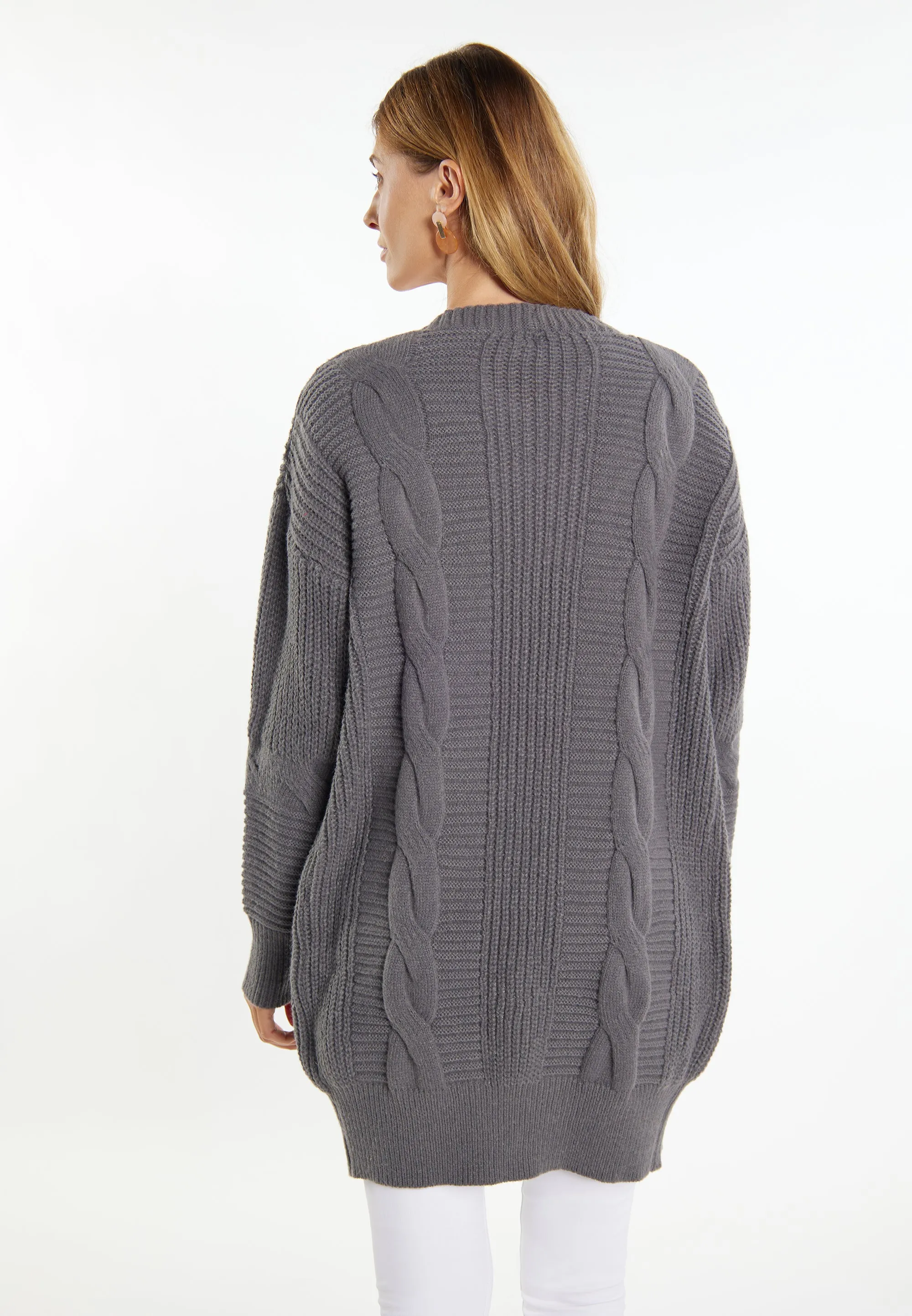 usha WHITE LABEL Women's Long Cardigan