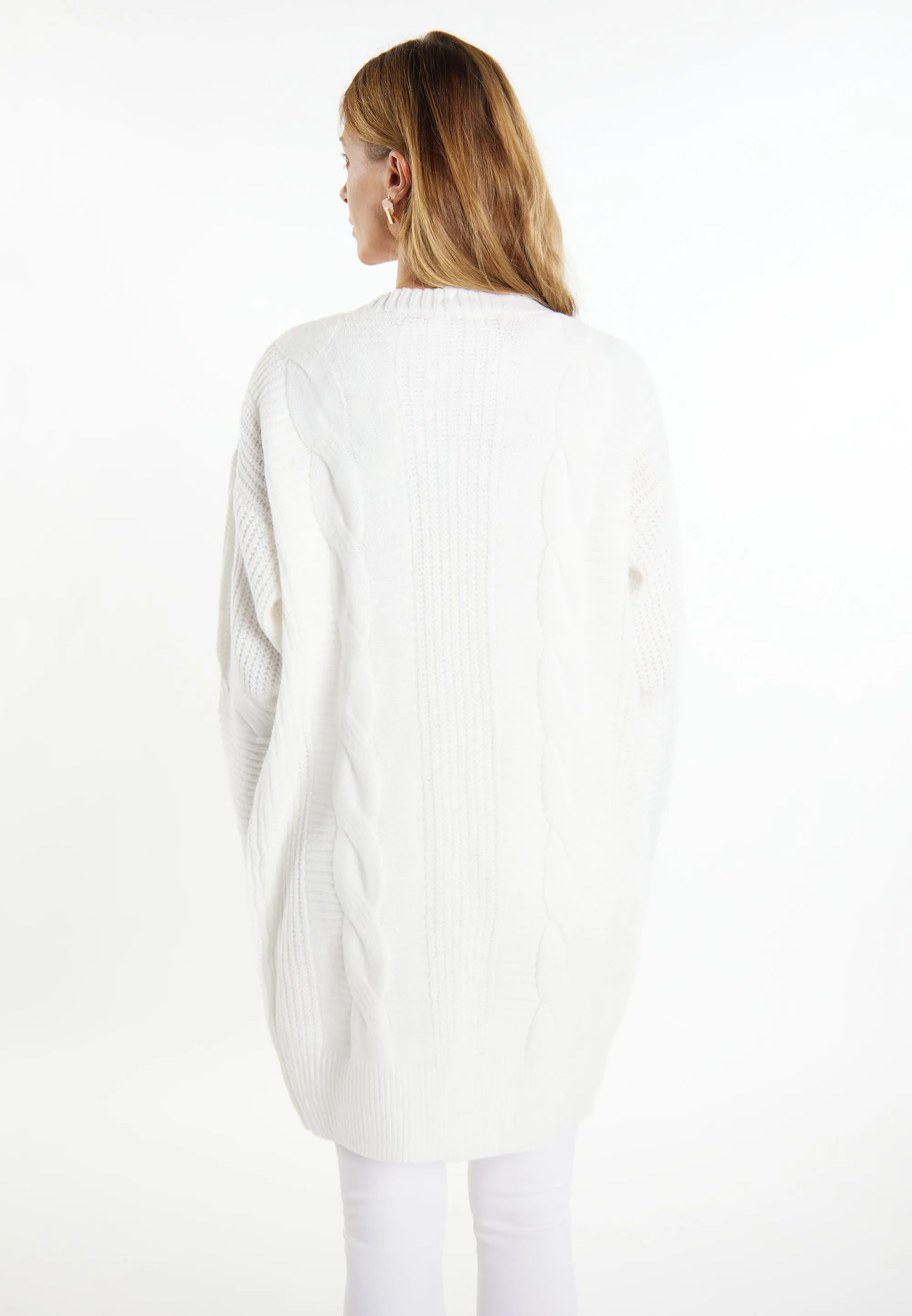 usha WHITE LABEL Women's Long Cardigan