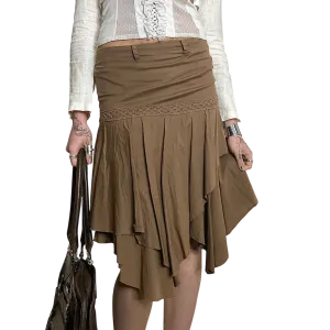 Vintage 90s Prairie Midi Skirt (XS/S)